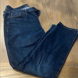 Old Navy Women's Dark Blue Straight Leg Jeans